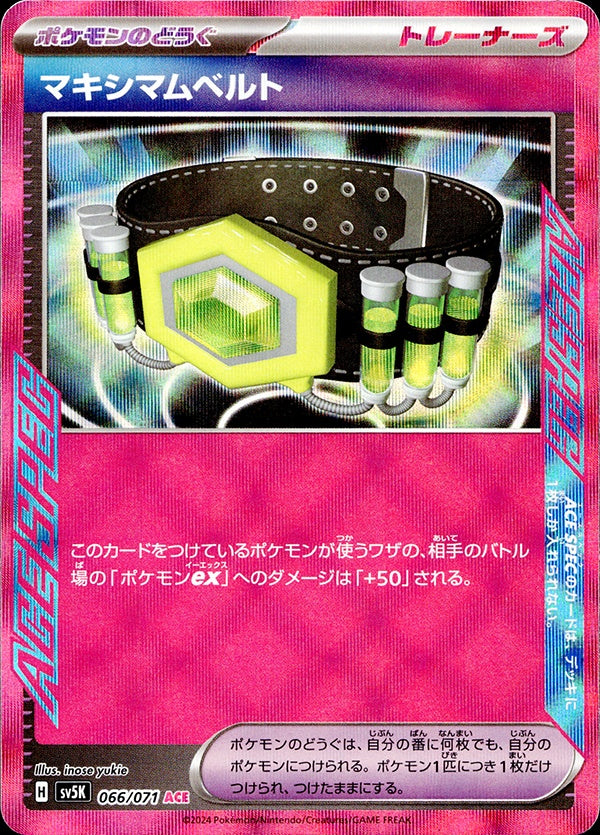◆ACE◆マキシマムベルト ワイルドフォース SV5K ランクA:未使用品美品